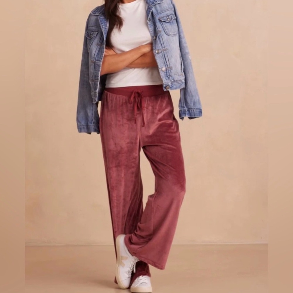 Summersalt The Plush Velour Pants‎ in Rosewood Size 1X